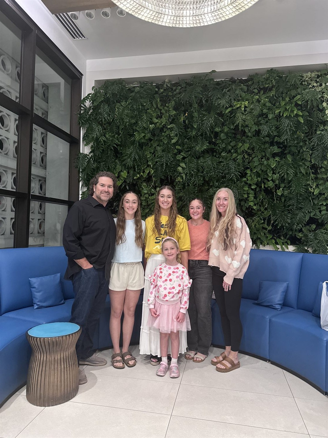 Kyle Koester with his family